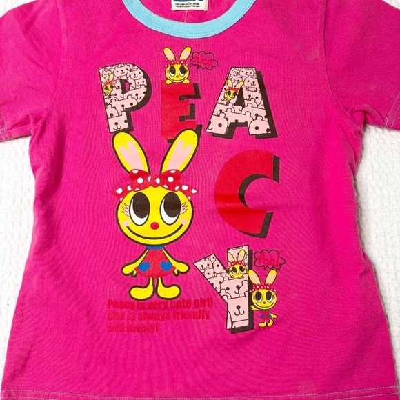 KLC pink "peacy" baby tee from japan - Picture 3 of 6